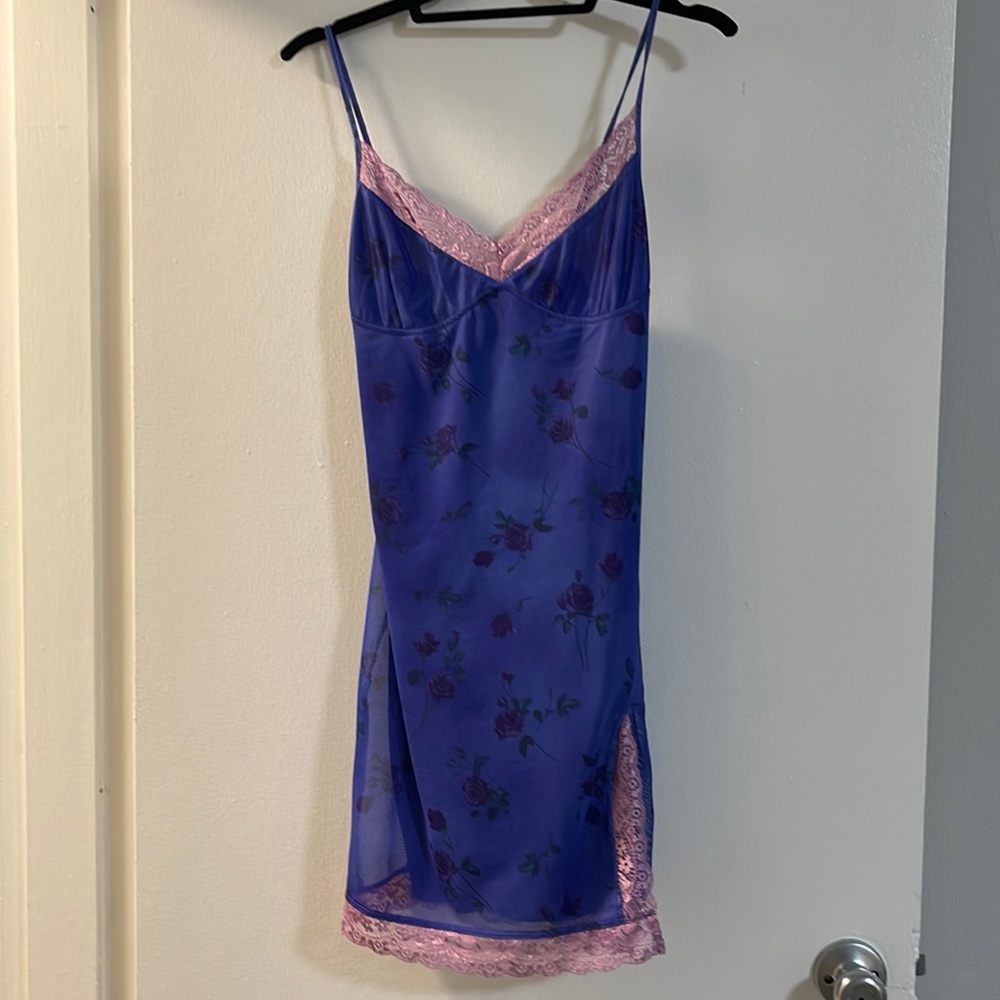 Lilac Rose Lace Dress